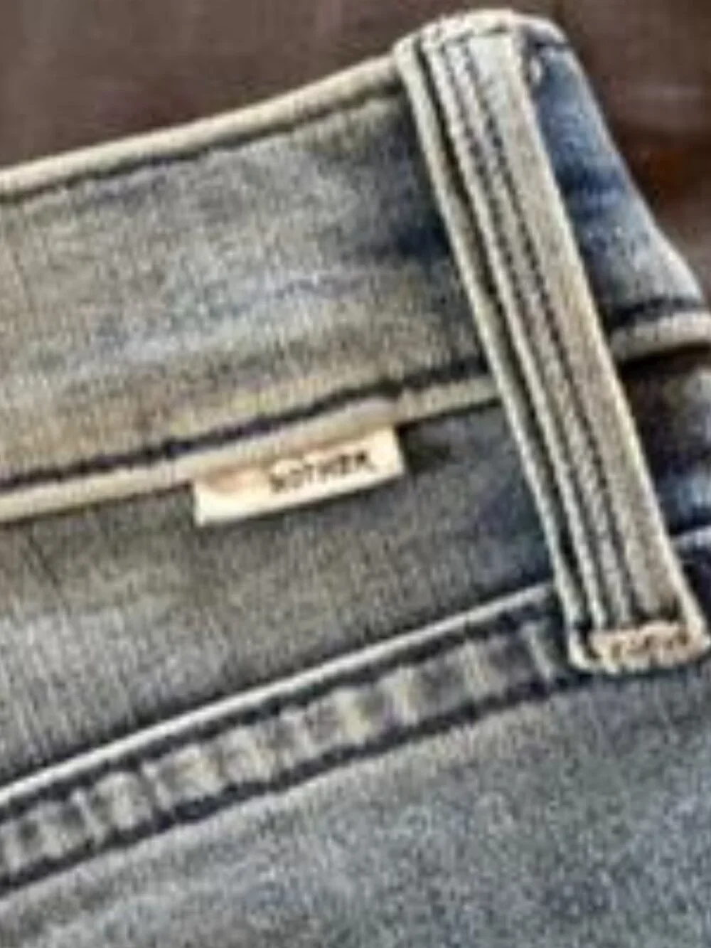 Mother wide legged frayed hem button fly jeans - Picture 5 of 12